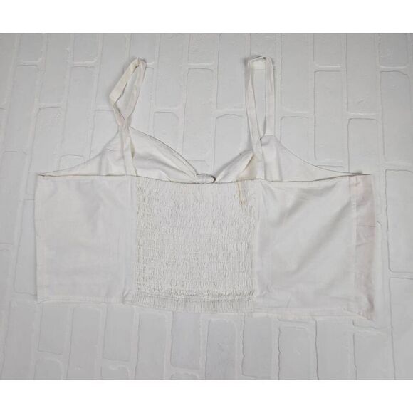 Universal Thread Cropped Linen Blend Bow Tie Front crop 4X - Picture 2 of 4